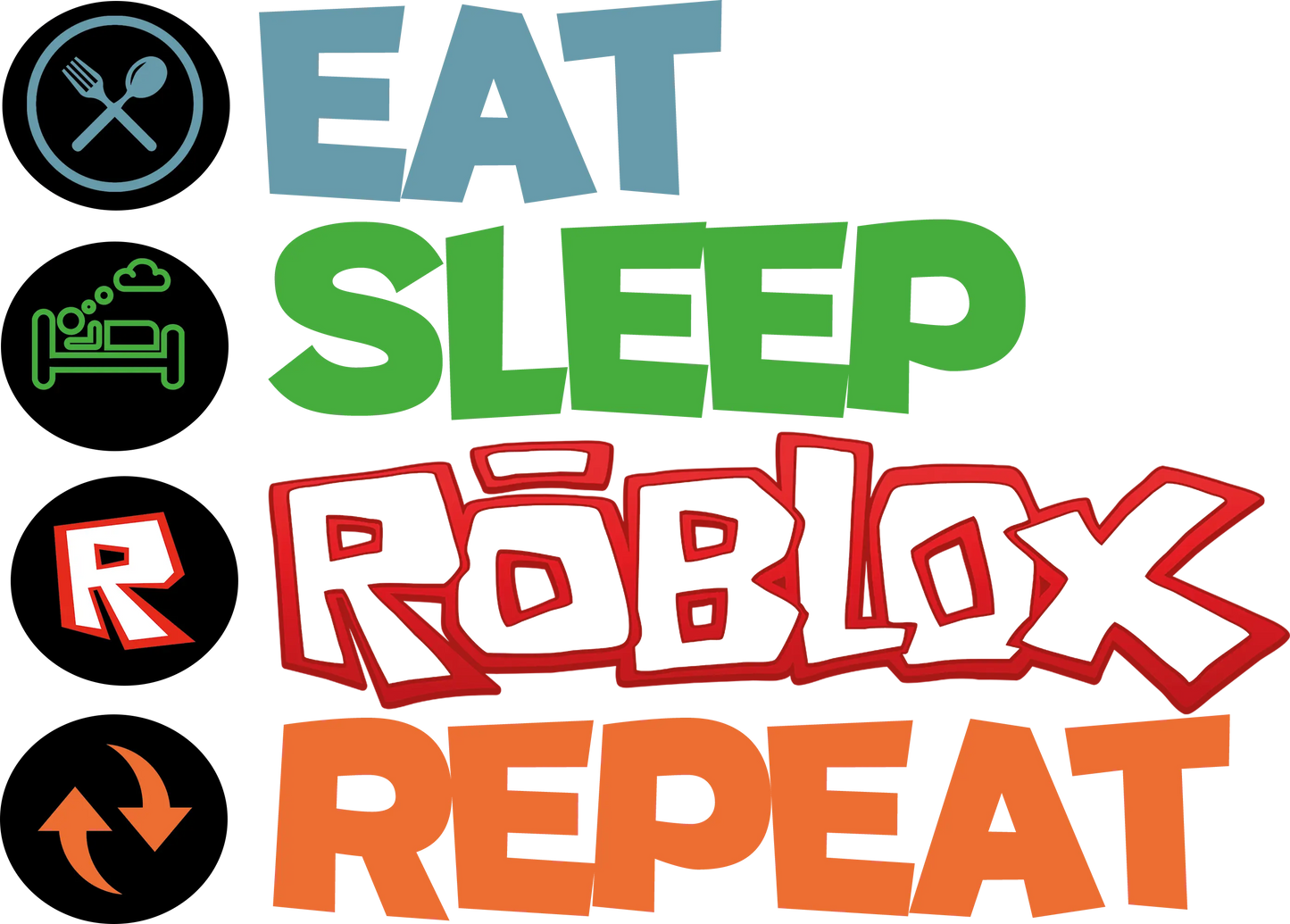 Eat Sleep Lotus DTF