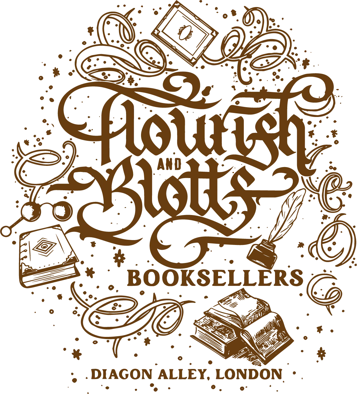 Magical Wizard Booksellers Lotus DTF