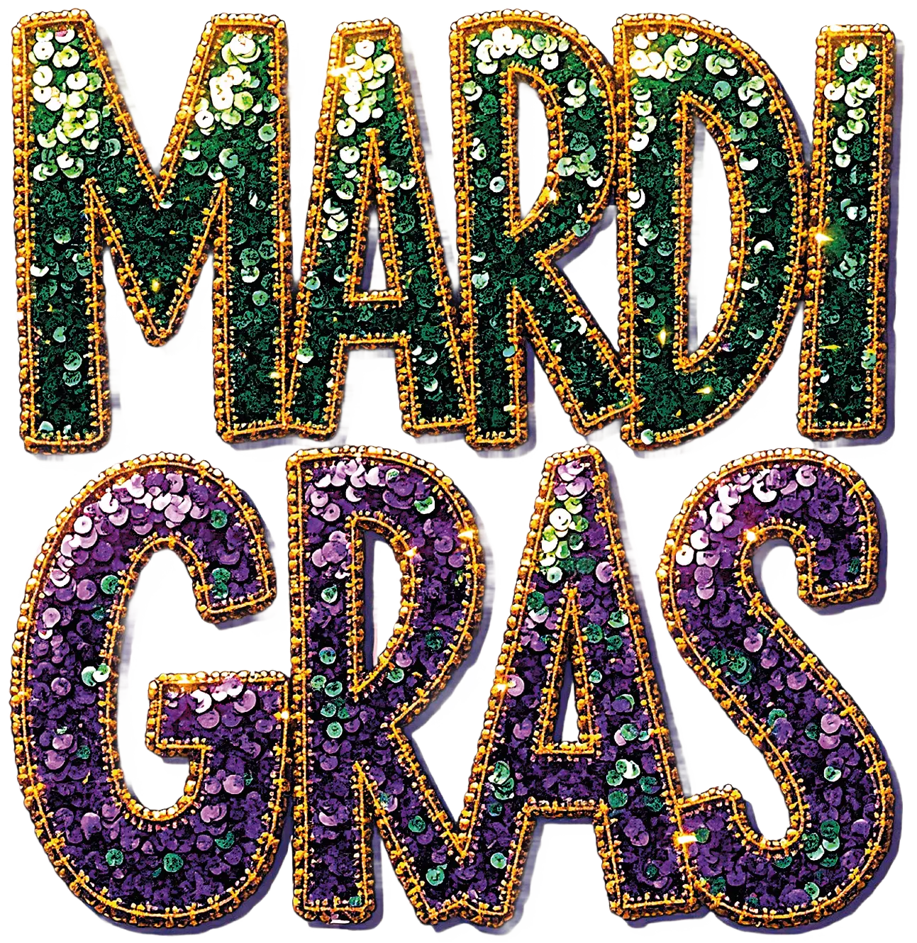 Mardi GRAS Lotus DTF