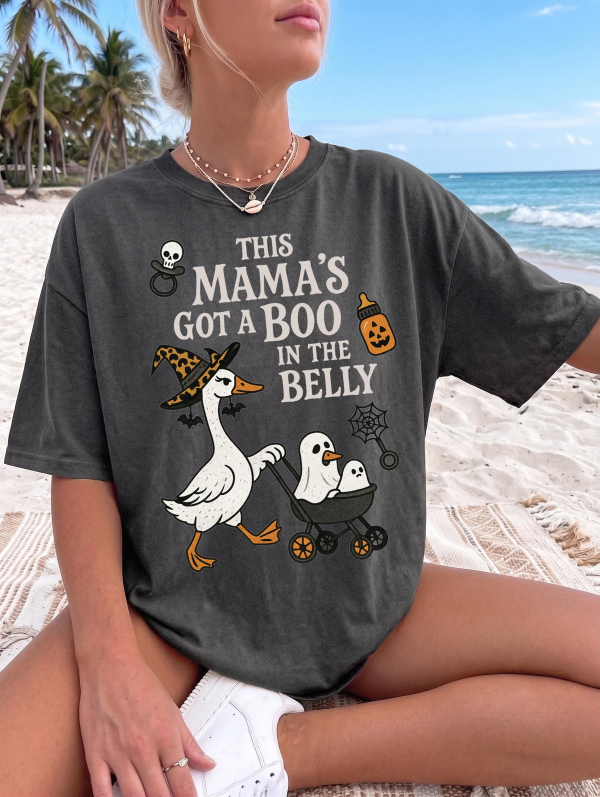 Halloween Pregnancy Announcement DTF Transfer