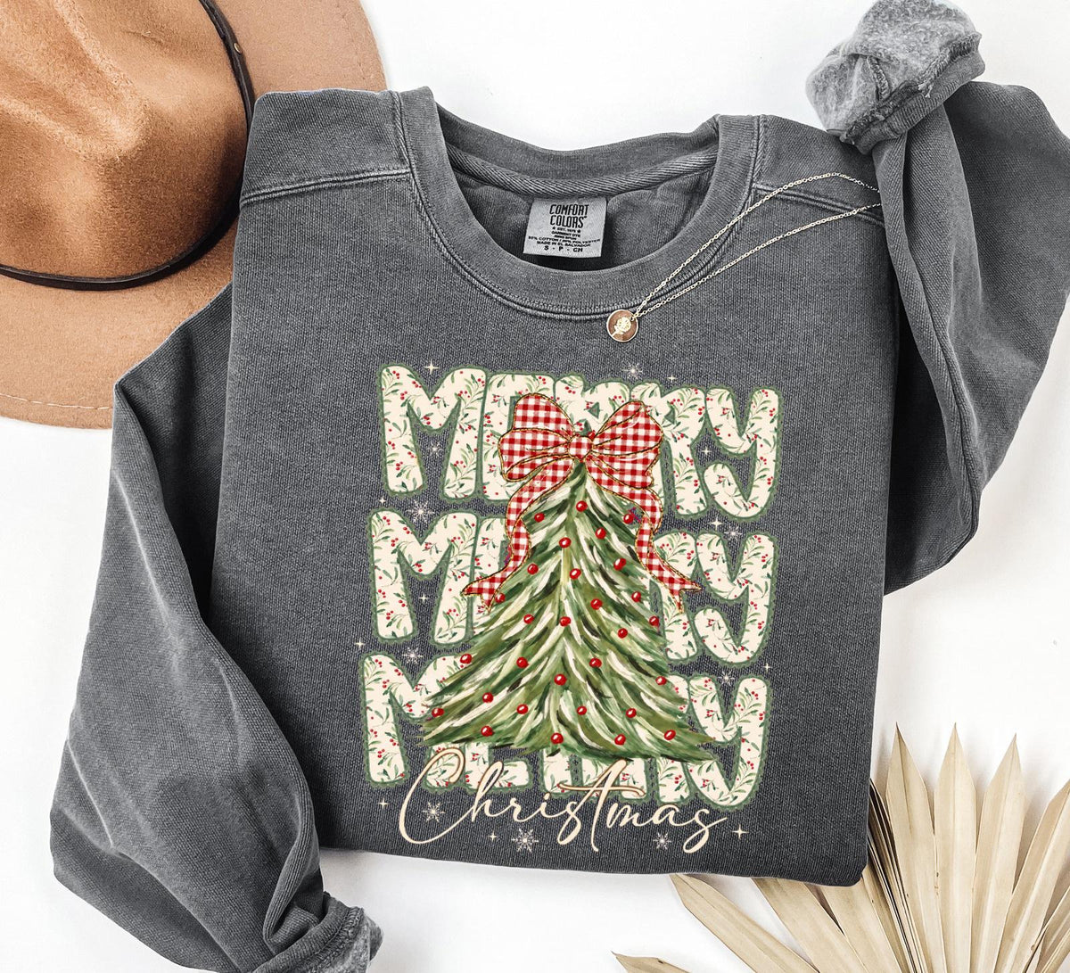 Merry Christmas DTF Transfer – Vintage Holiday Shirt Design