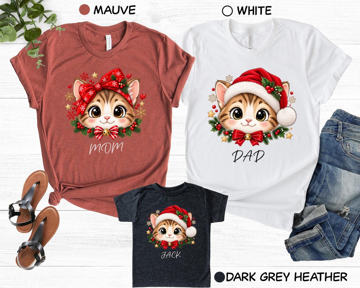Custom Christmas Cat DTF Transfer