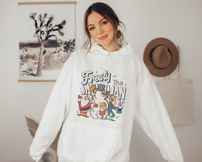 Vintage Frosty The Snowman Christmas Gildan Hoodie