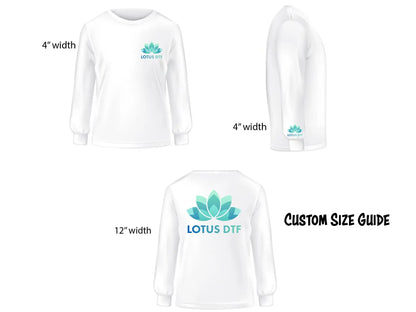 DTF Transfers By Size Lotus DTF