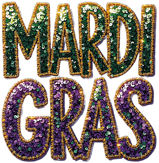 Mardi GRAS Lotus DTF