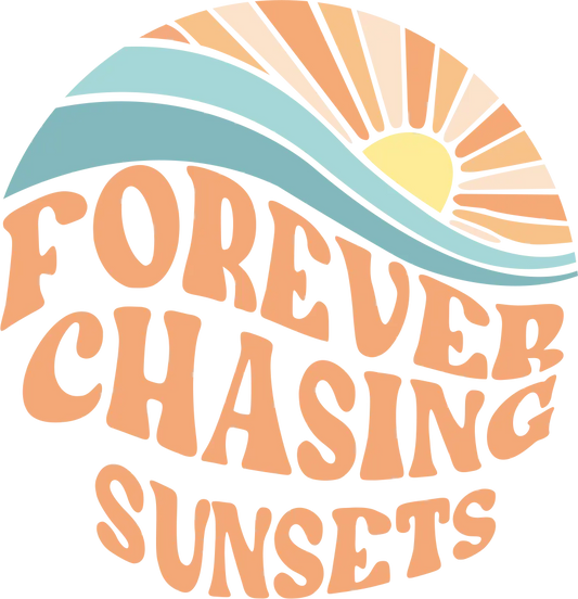 Sunset Lotus DTF