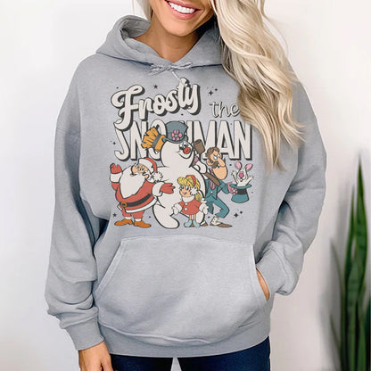 Vintage Frosty The Snowman Christmas Gildan Hoodie