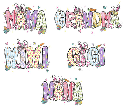 Custom Easter Mama DTF Transfer