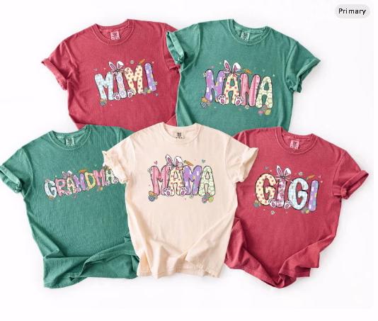Custom Easter Mama DTF Transfer