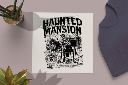 Retro The Haunted Mansion DTF Transfers
