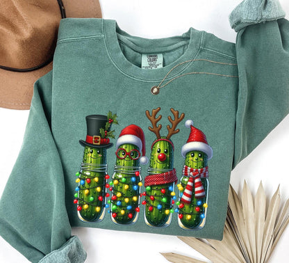 Funny Christmas Pickle DTF Transfer Ready To Press