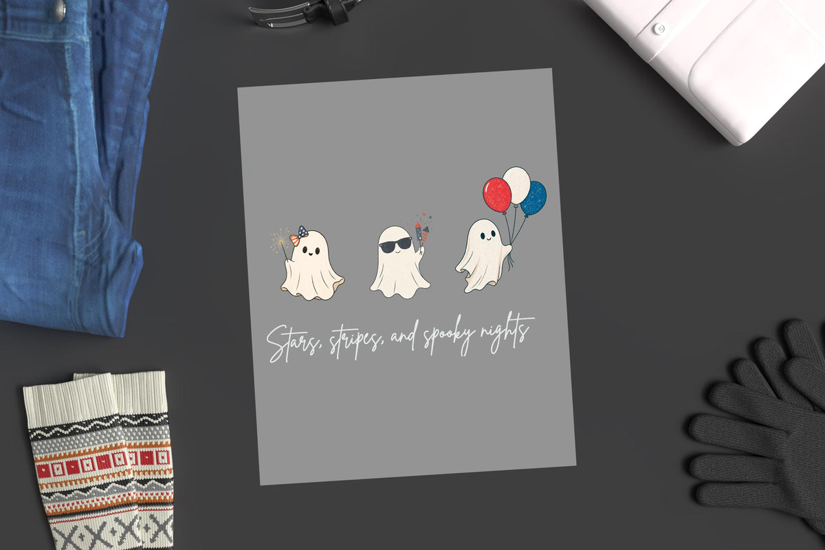 Patriotic Ghost DTF Transfer