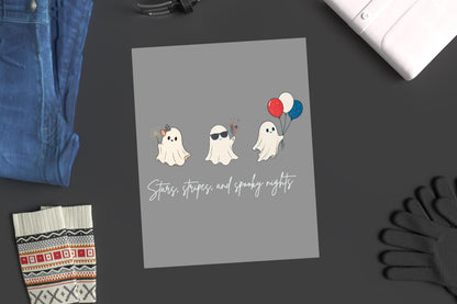 Patriotic Ghost DTF Transfer