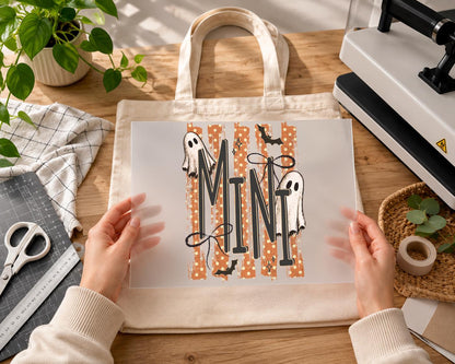 Custom Halloween Mama DTF Transfer – Personalized Mimi Nana Gigi Ghost Heat Transfer