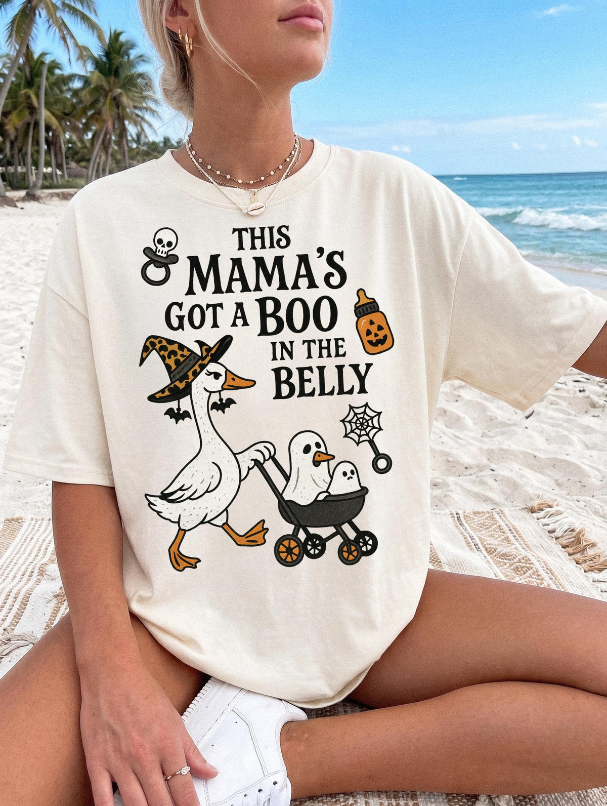 Halloween Pregnancy Announcement DTF Transfer