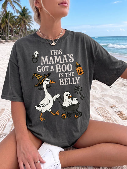 Halloween Pregnancy Announcement DTF Transfer