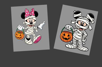 Mickey & Minnie Halloween DTF Transfer