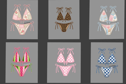 Custom Bikini Bachelorette Beach DTF Transfer Bundle