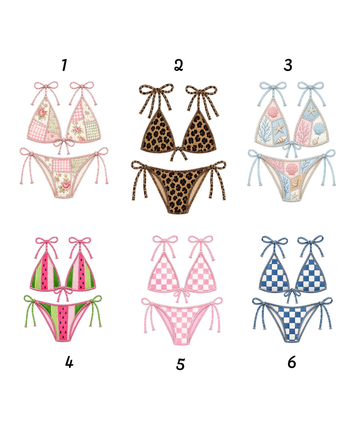 Custom Bikini Bachelorette Beach DTF Transfer Bundle