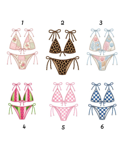 Custom Bikini Bachelorette Beach DTF Transfer Bundle