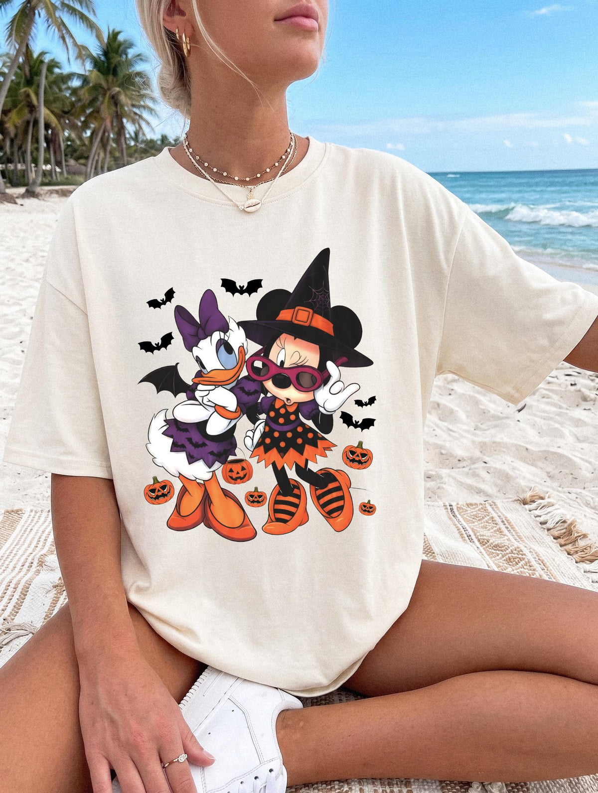 Retro Minnie Daisy Halloween DTF Transfer