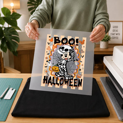 Custom Mickey and Friends Halloween DTF Transfer – Disney Halloween Skeleton Costume Shirt Design