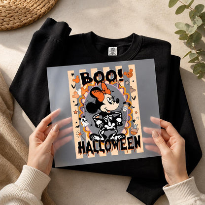 Custom Mickey and Friends Halloween DTF Transfer – Disney Halloween Skeleton Costume Shirt Design