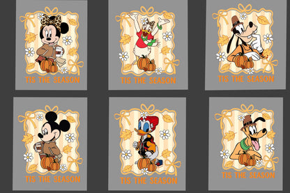 Custom Disney Mickey and Friends  Autumn DTF Transfer