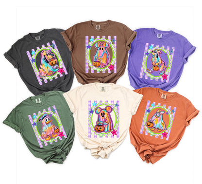 Custom Mickey and Friends Halloween DTF Transfer – Cute Disney Ghost Trick or Treat Shirt