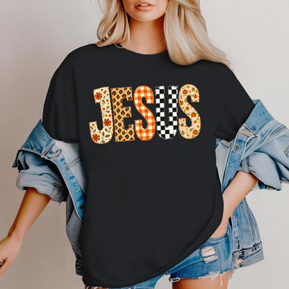 Fall Jesus Shirt DTF Transfer