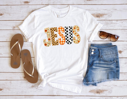 Fall Jesus Shirt DTF Transfer