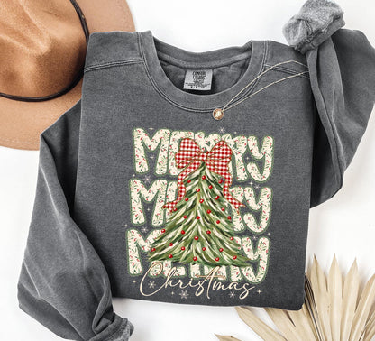 Merry Christmas DTF Transfer – Vintage Holiday Shirt Design
