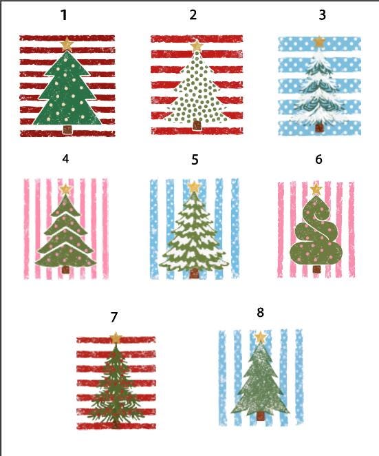 Christmas Tree DTF Transfer – Custom Holiday Tree Shirt Design