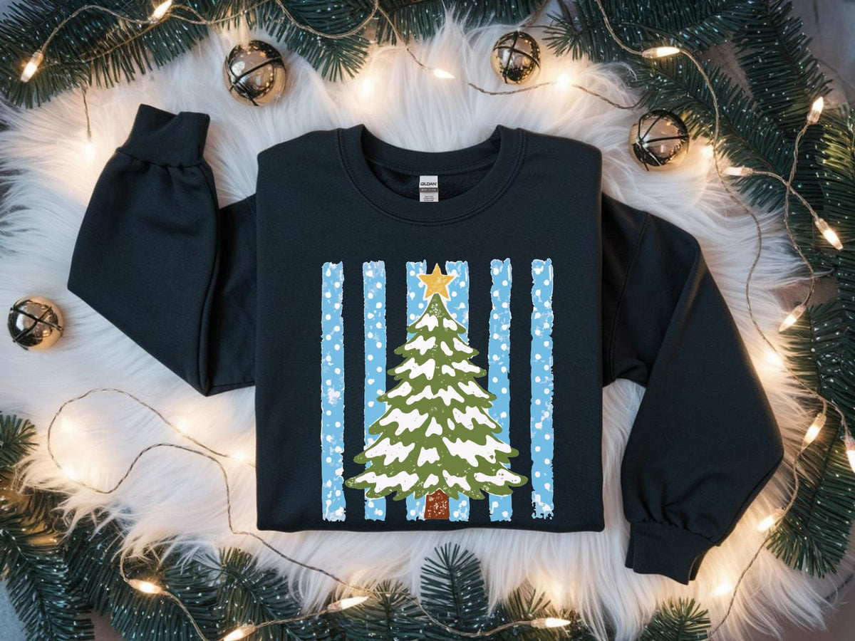 Christmas Tree DTF Transfer – Custom Holiday Tree Shirt Design