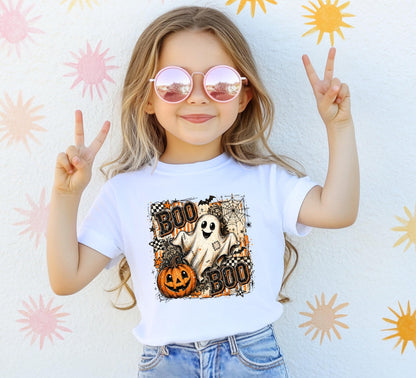Cute Vintage Halloween Boo Ghost DTF Transfer