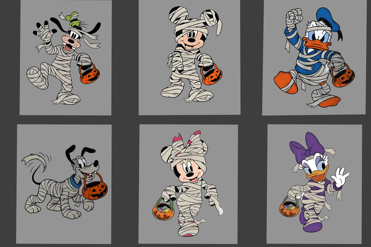 Halloween Mummy Character DTF Transfer
