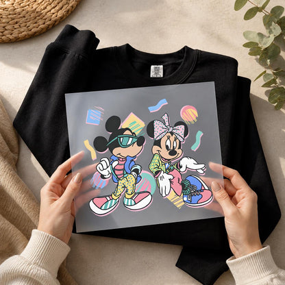 Disney Mickey and Minnie Retro DTF Transfer