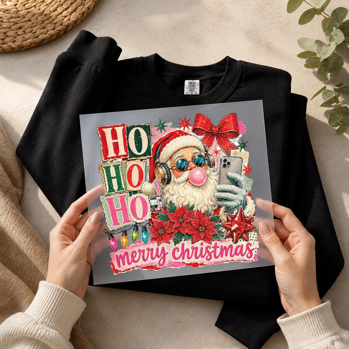 Retro Santa DTF Transfer