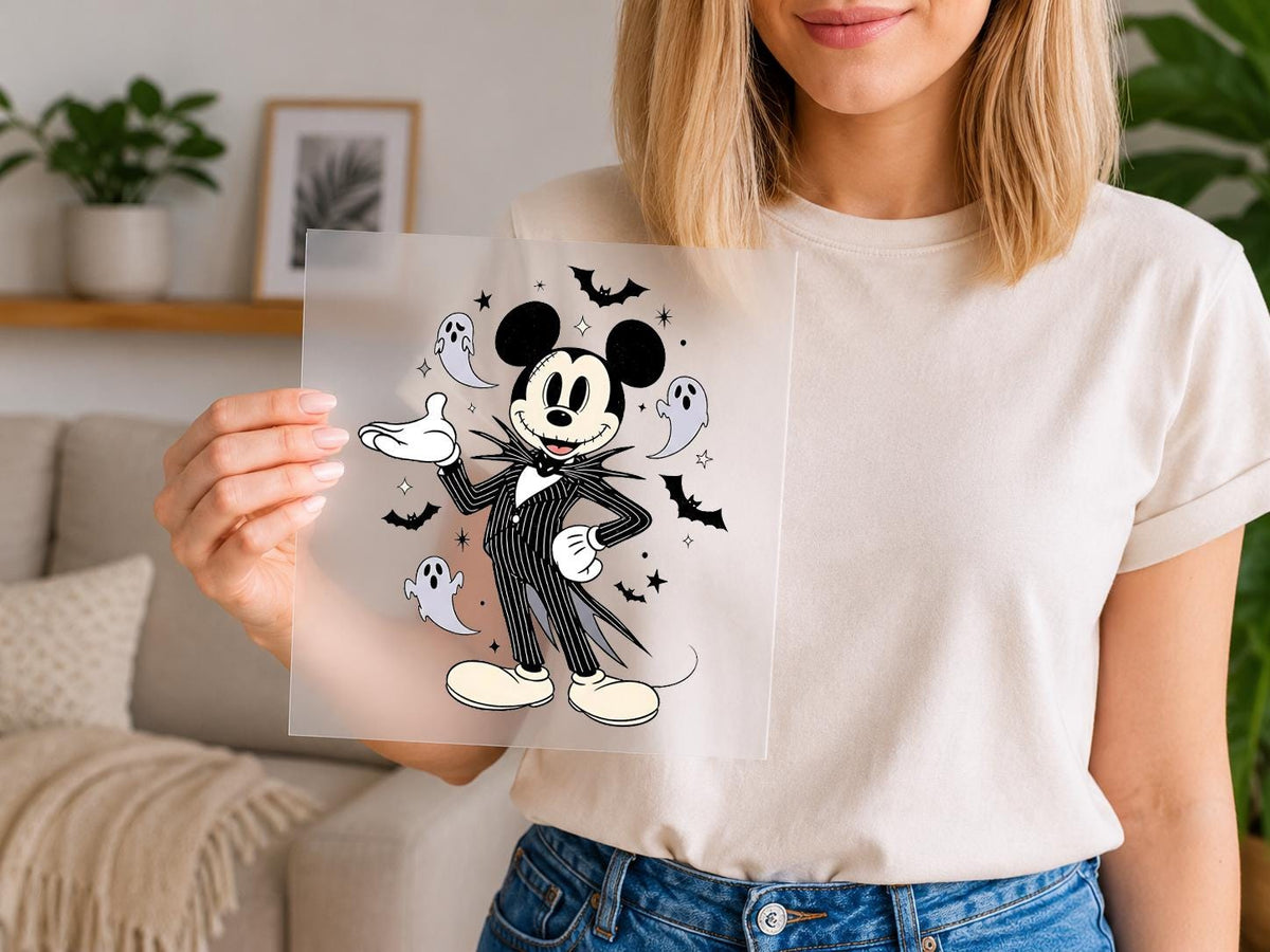 Mickey and Minnie Halloween Couple DTF Transfer