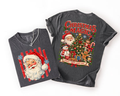 Vintage Santa Christmas DTF Transfer – Christmas Magic Ready to Press