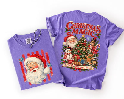 Vintage Santa Christmas DTF Transfer – Christmas Magic Ready to Press