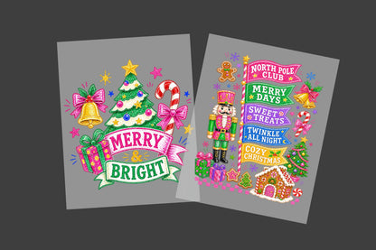 Merry & Bright DTF Transfer