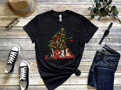 Cat Christmas Tree DTF Transfer