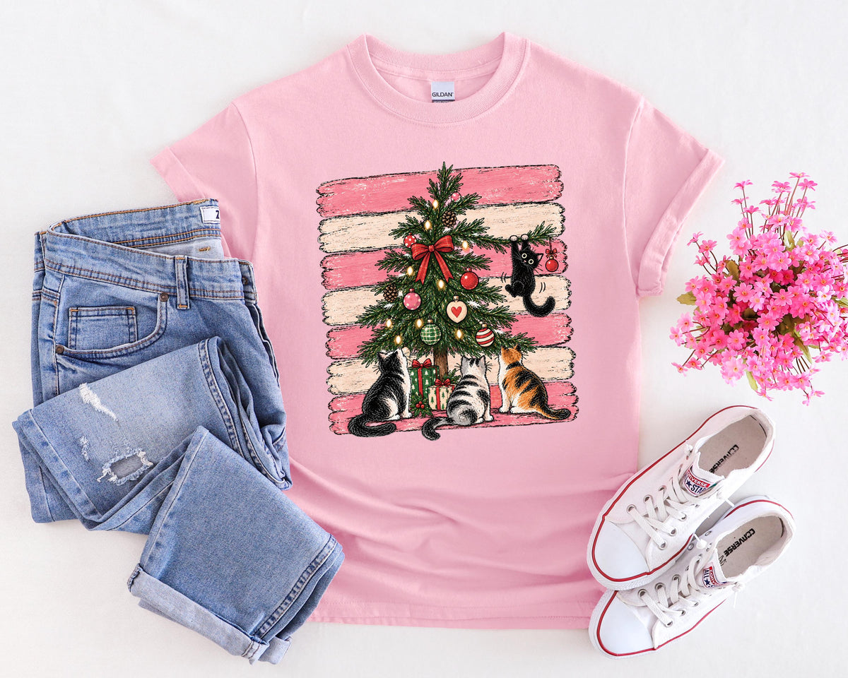 Christmas Cat DTF Transfer
