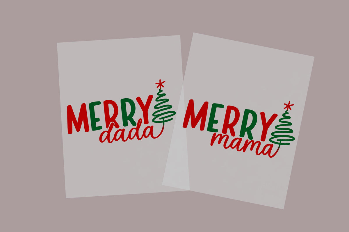 Merry Mama Dada DTF Transfer