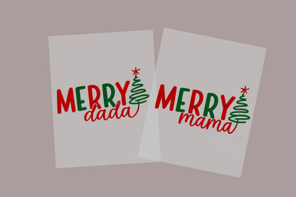 Merry Mama Dada DTF Transfer