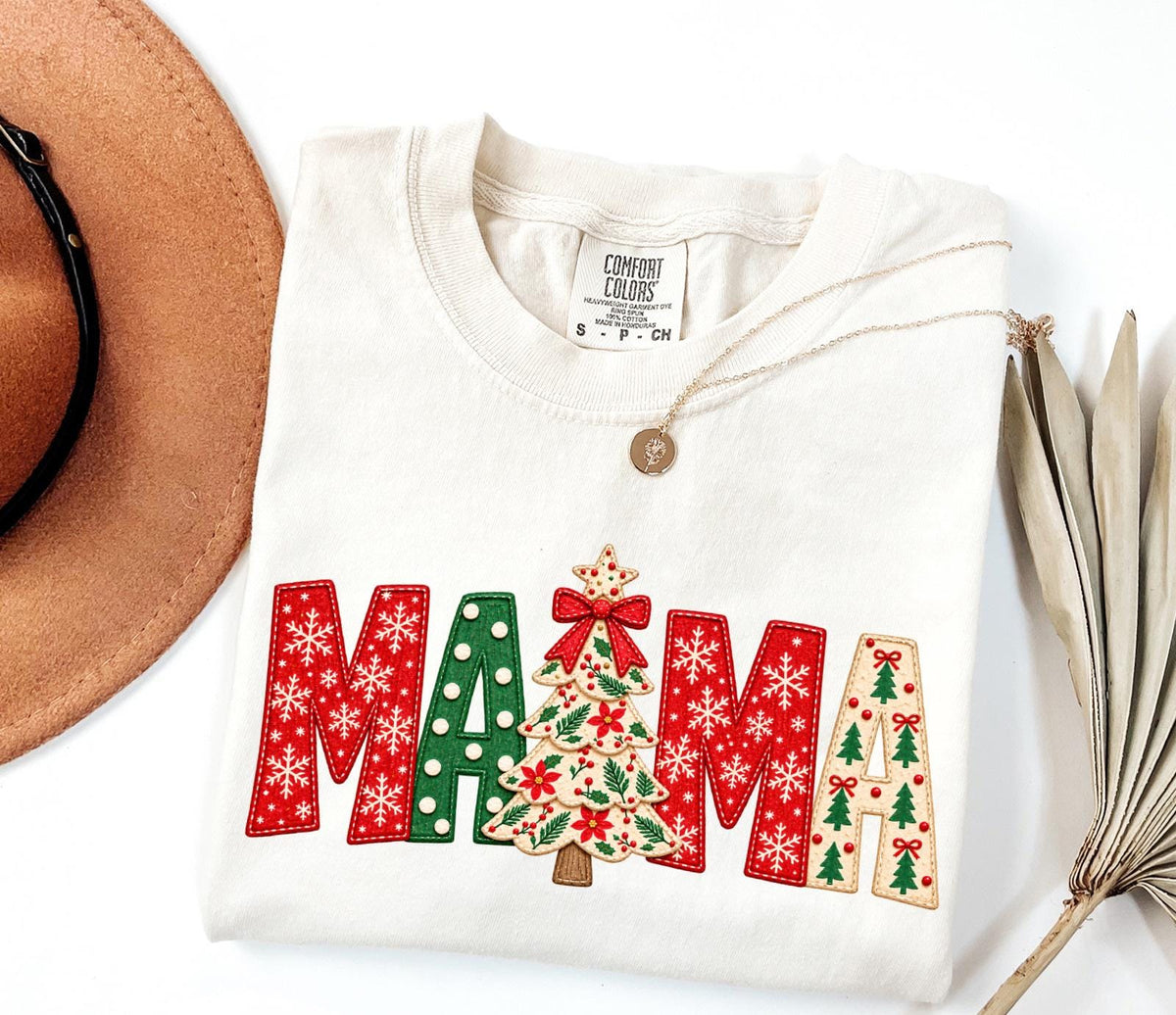 Mama Christmas Tree DTF Transfer