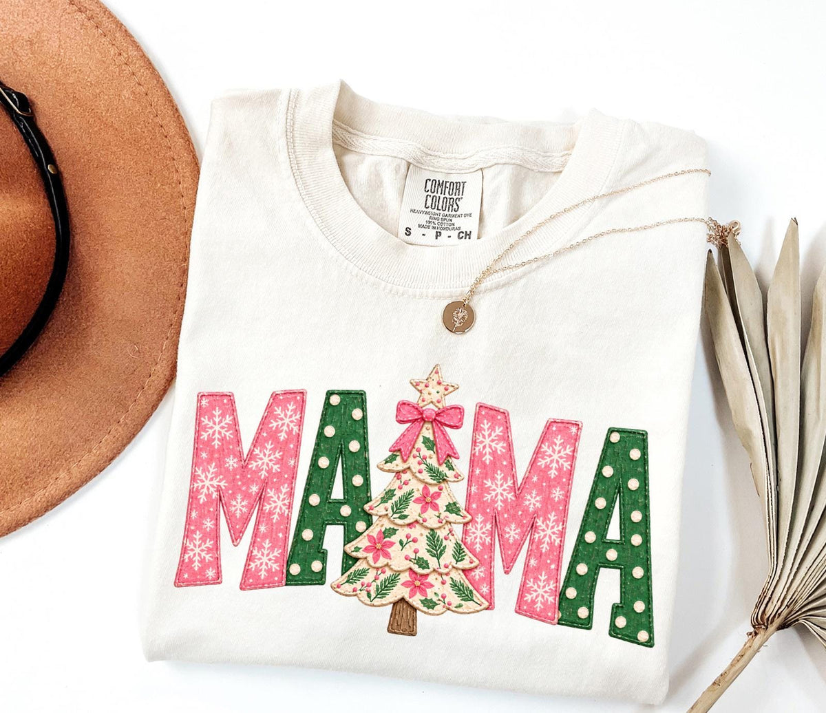 Mama Christmas Tree DTF Transfer