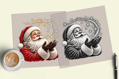 Santa Claus DTF Transfer – Christmas Magic Ready to Press