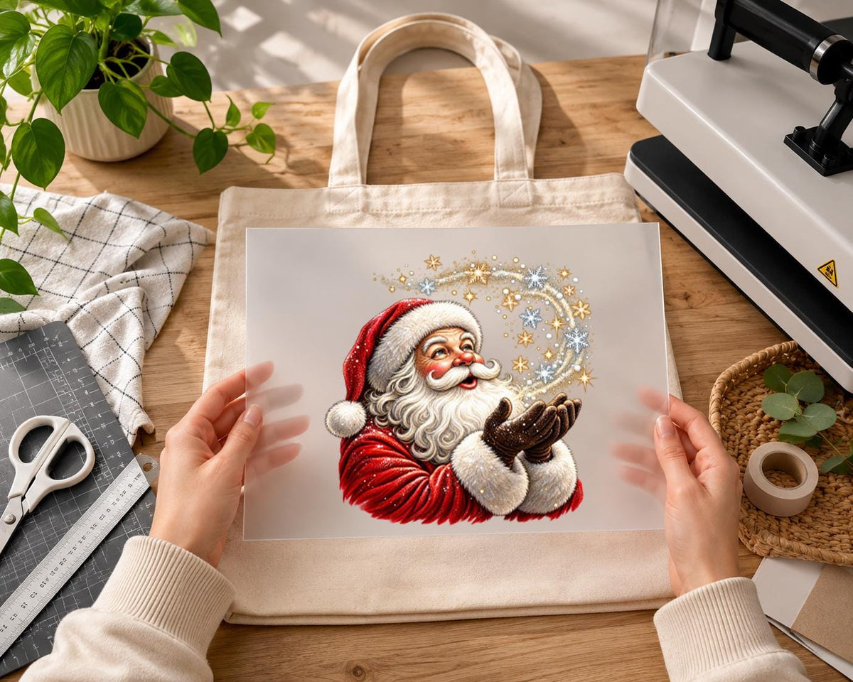 Santa Claus DTF Transfer – Christmas Magic Ready to Press